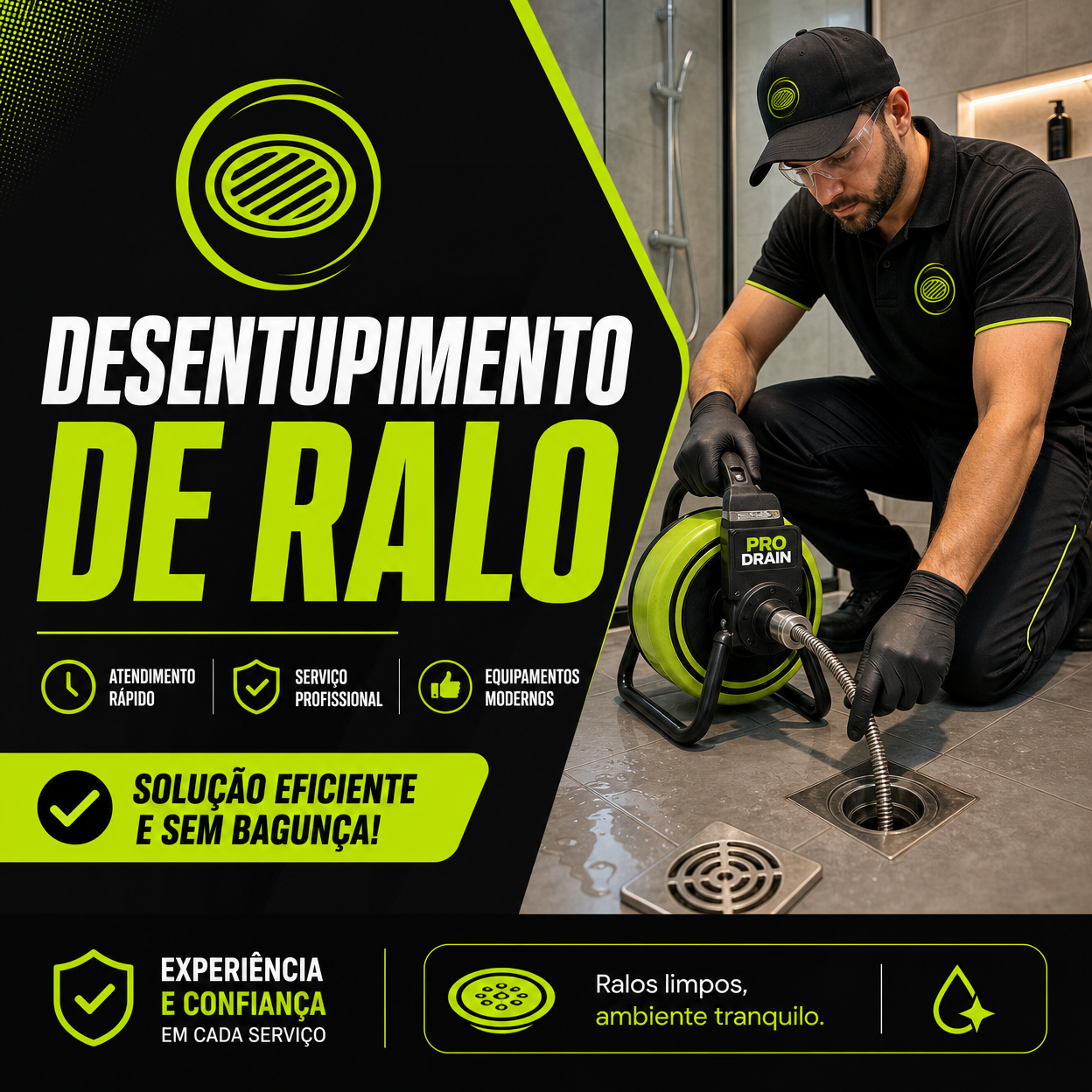 Desentupimento de ralo em Patrocínio MG